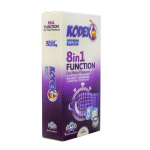 کاندوم ناچ کدکس مدل 8IN1 FUNCTION بسته 10 عددی