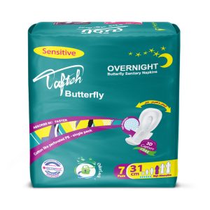 نوار بهداشتی تافته مدل Butterfly بسته 7 عددی