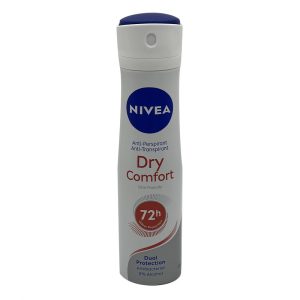 اسپری بدن زنانه نیوآ مدل dry comfort حجم 150 میلی لیتر