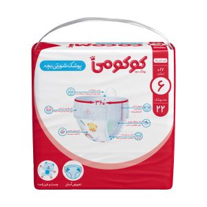 پوشک کودک کوکومی مدل اقتصادی شورتی سایز 6 بسته 22 عددی