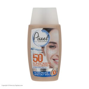 کرم ضد آفتاب رنگی پیکسل 50 SPF مدل LIGHT BEIGE مناسب برای پوست های چرب حجم 50 میلی لیتر